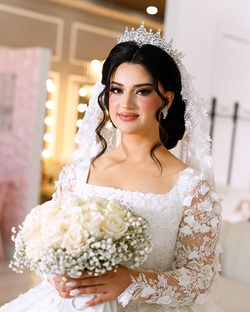 Full glam evening makeup look created by Glam by Maryam