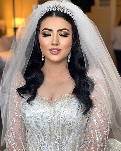 Full glam evening makeup look created by Glam by Maryam