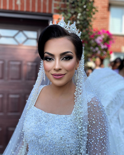 Full glam evening makeup look created by Glam by Maryam