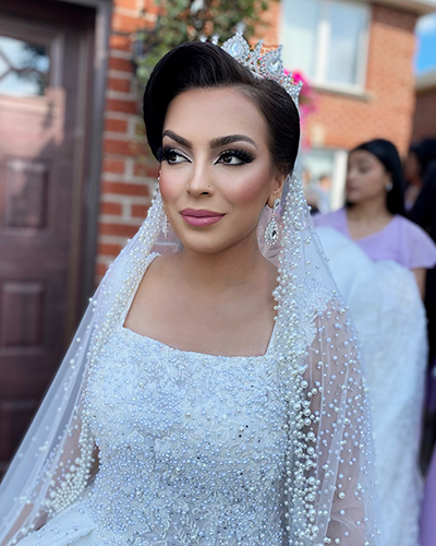 Full glam evening makeup look created by Glam by Maryam
