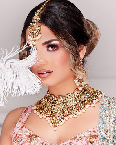 Full glam evening makeup look created by Glam by Maryam