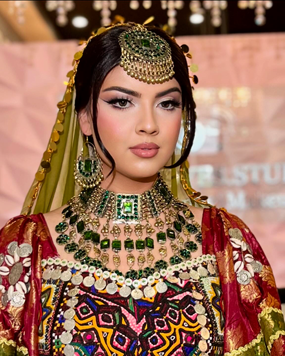 Full glam evening makeup look created by Glam by Maryam