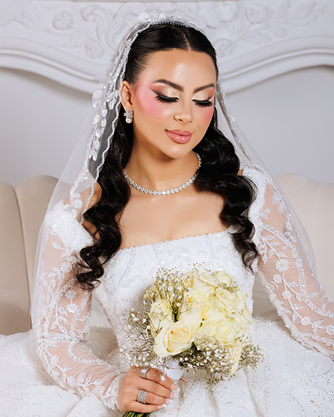 Full glam evening makeup look created by Glam by Maryam